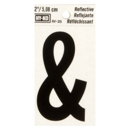 Hy-Ko 2In Reflective Ampersand, 10PK B00399